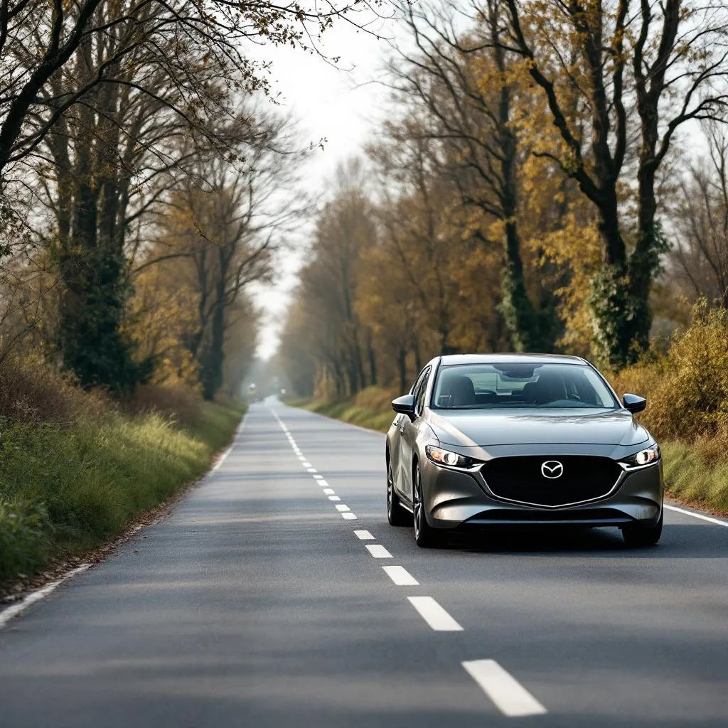 Mazda3 BK Diesel 1.6 110 gris vue trois-quarts avant