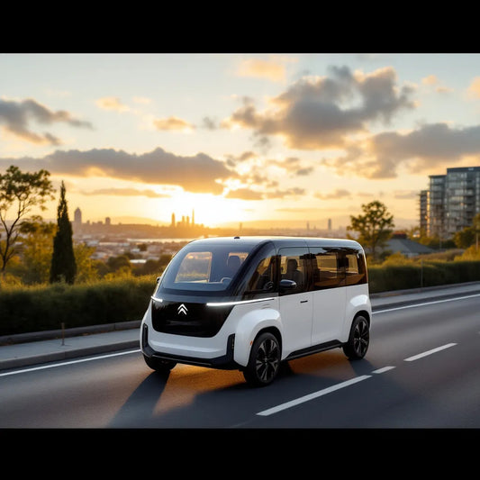 Citroën Jumpy III électrique sur une route urbaine