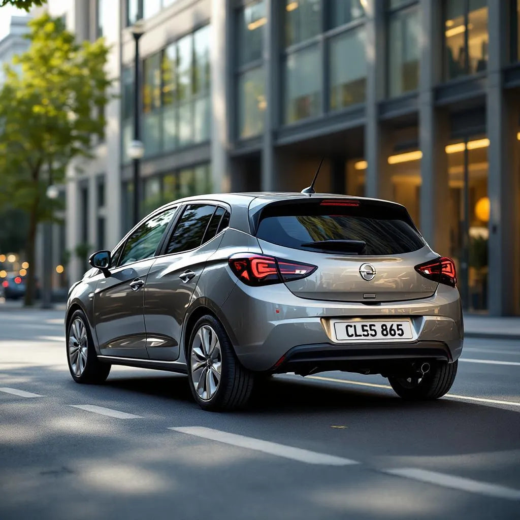 Opel Corsa E Diesel 1.3 CDTI 95 vue latérale en ville