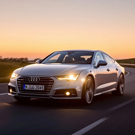 Audi A7 élégante en plein mouvement