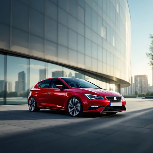 Seat Leon IV Essence 1.5 eTSI garée en ville