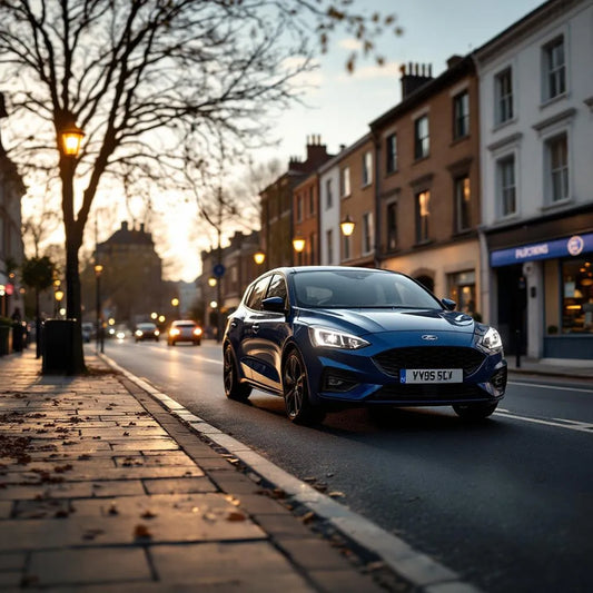 Ford Focus II Diesel 1.6 TDCi 109ch garée en ville