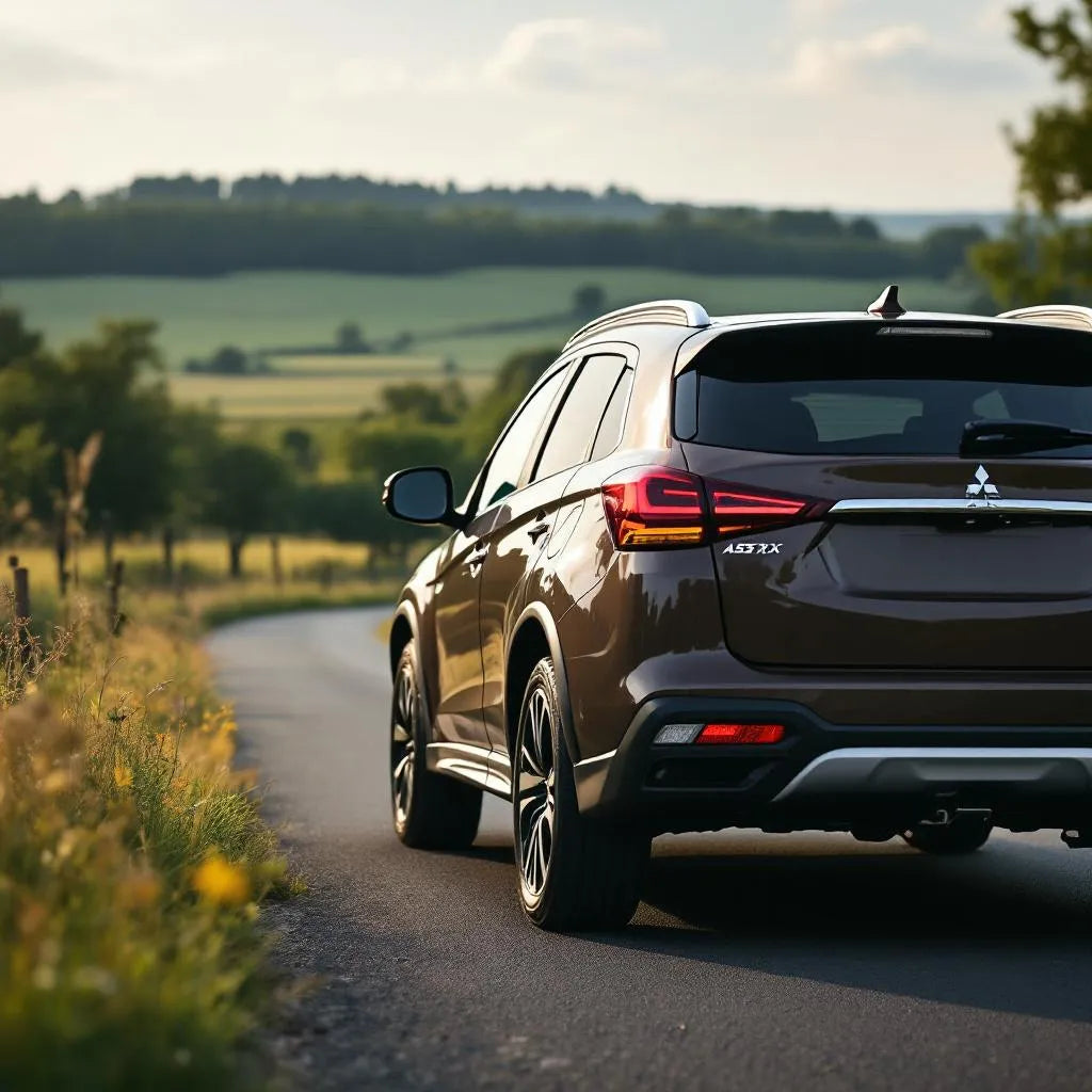 Mitsubishi ASX Diesel 1.8 DI-D 150 sur route de campagne