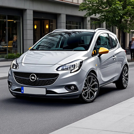 Opel Corsa D in a city setting