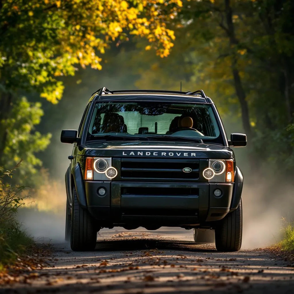 Land Rover Discovery 3 Diesel 2.7 TDV6 190 garé en campagne