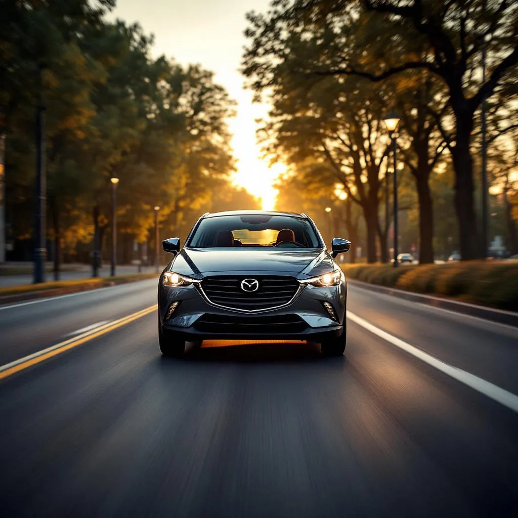 Mazda CX-3 Diesel 1.5 105 sur une route