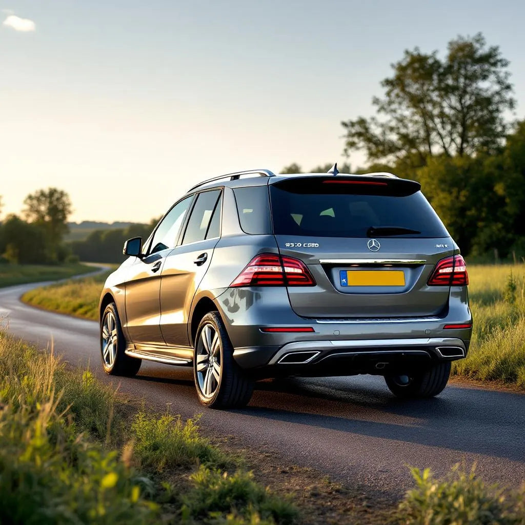 Mercedes ML W164 Diesel ML 320 CDI gris profil latéral
