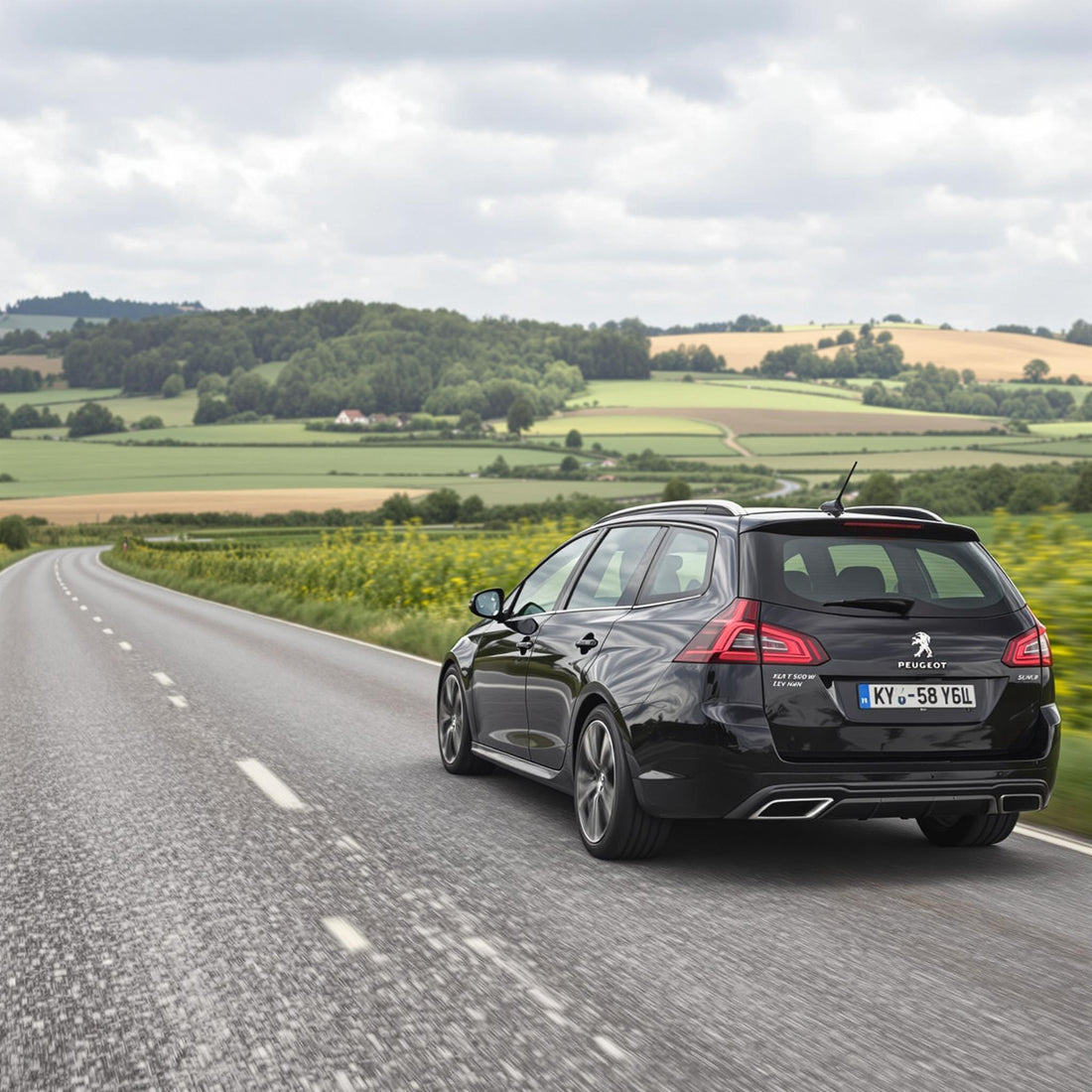 Peugeot 308 II SW Diesel sur la route