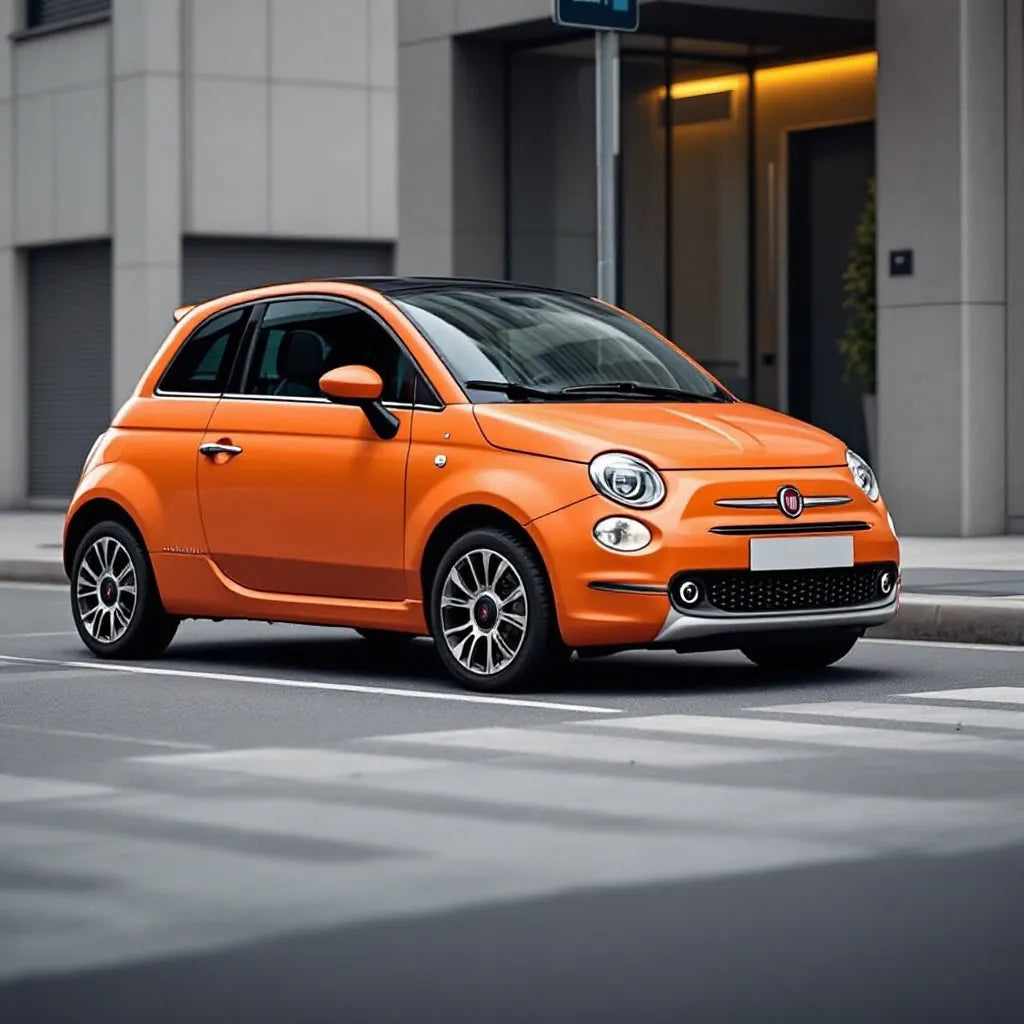 Fiat 500 Diesel 1.3 MultiJet on street