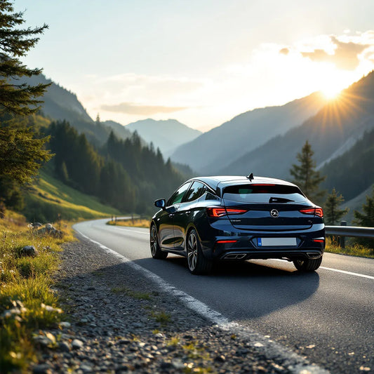 Opel Astra K Diesel sur une route de montagne