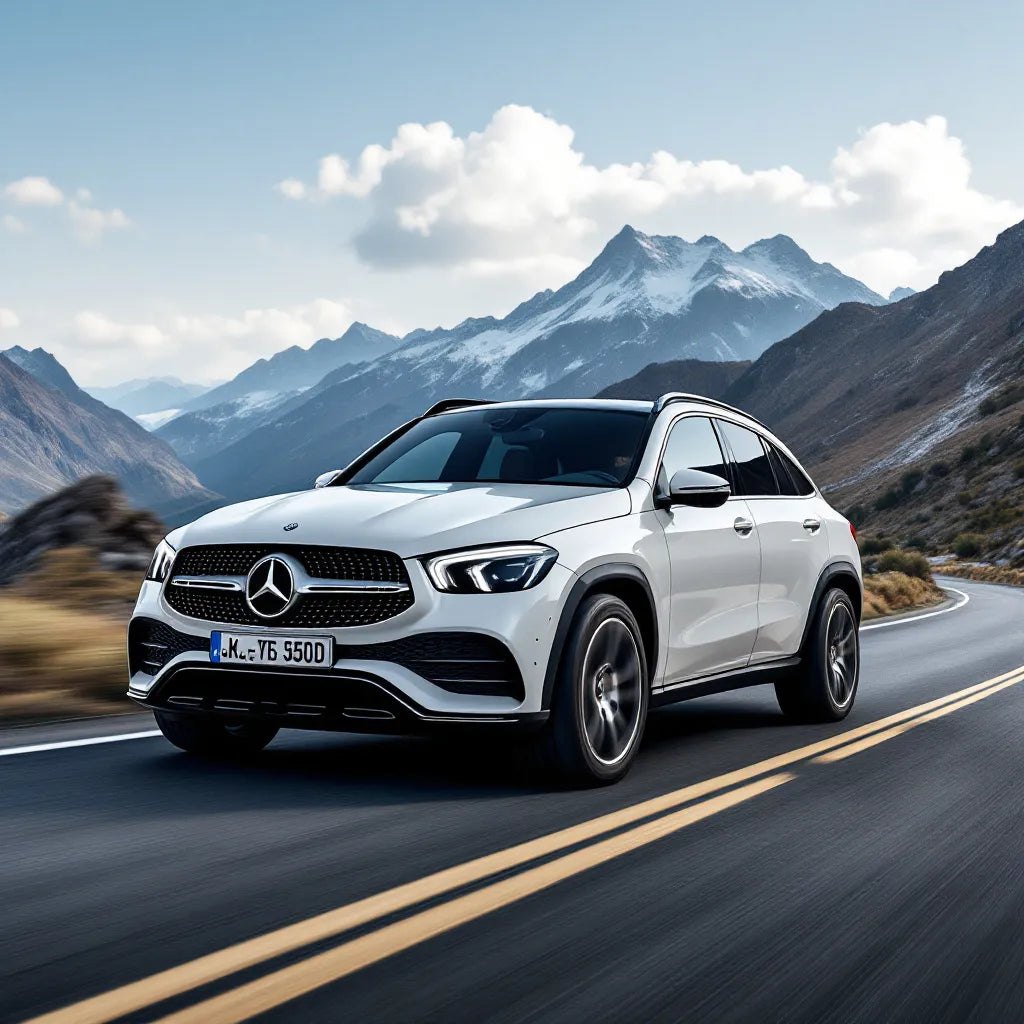 Mercedes-Benz GLE 350d on a mountain road