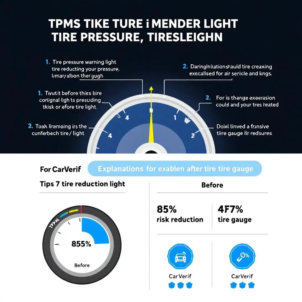 Voyant TPMS pression pneus - Infographie CarVerif 2025 7 explications clés
