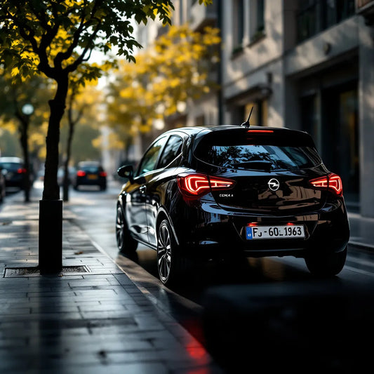 Opel Corsa F garée en ville