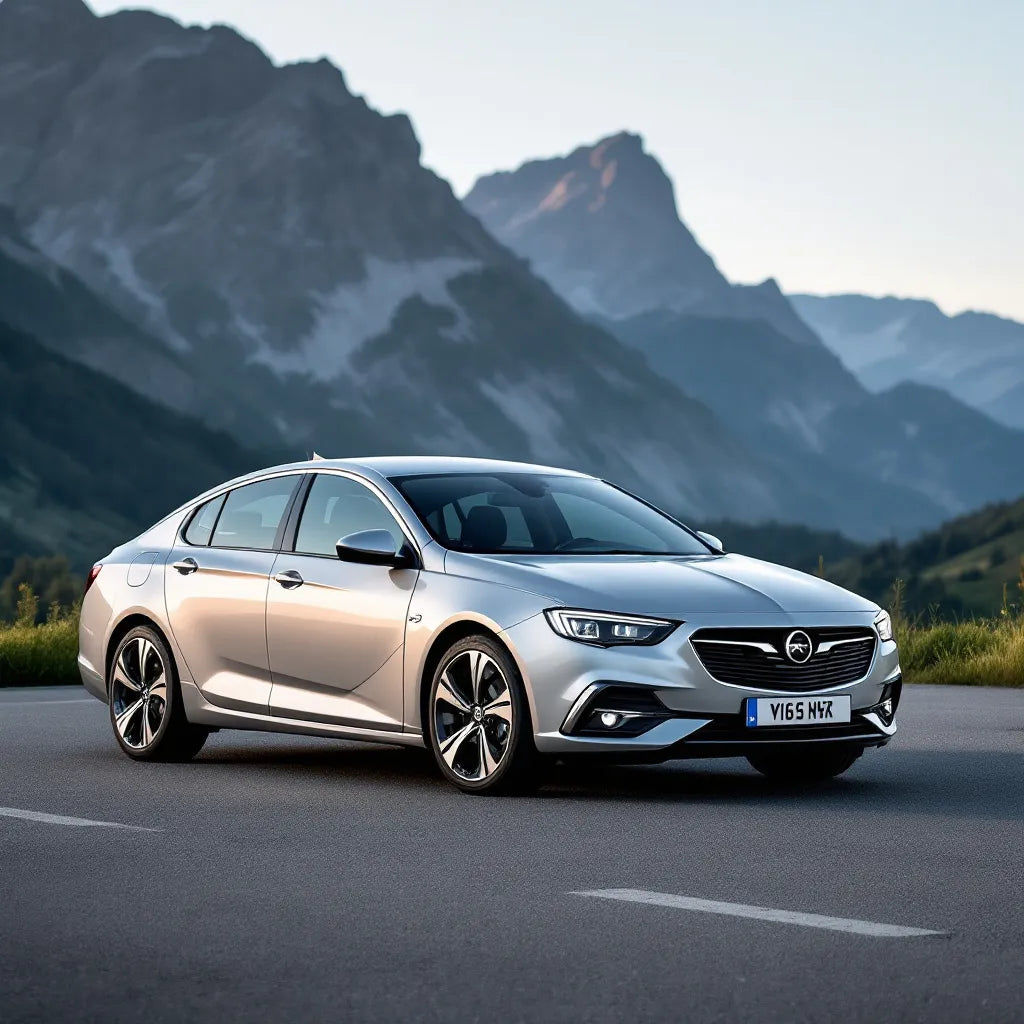 Opel Insignia A sur une route panoramique