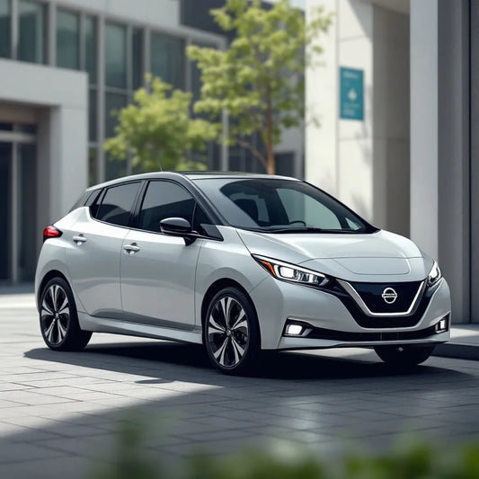 Nissan Leaf ZE0 électrique garée en ville