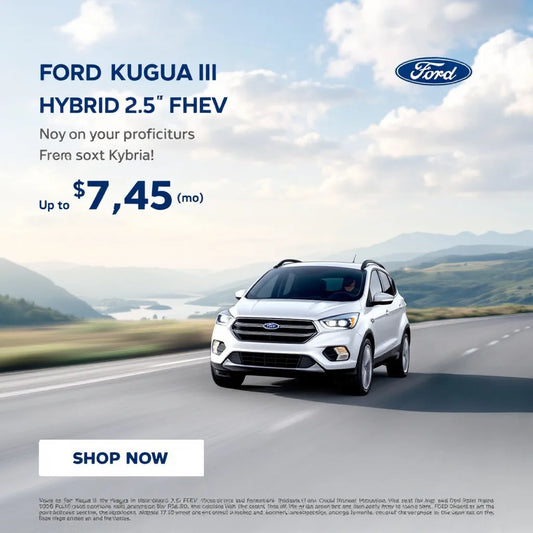 Ford Kuga III Hybride en mouvement sur route