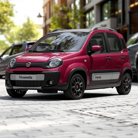 Fiat Panda III Essence 1.2 vue latérale en milieu urbain