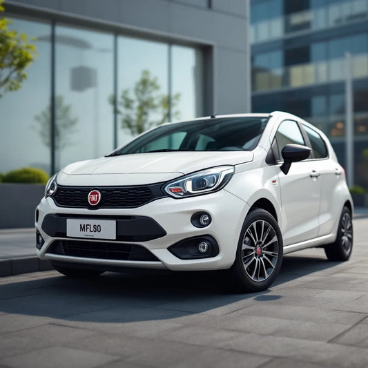Fiat Punto Grande Essence 1.2 vue extérieure en milieu urbain