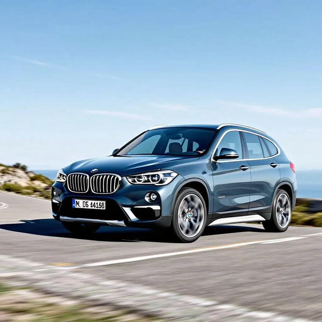 BMW X1 E84 on a scenic road