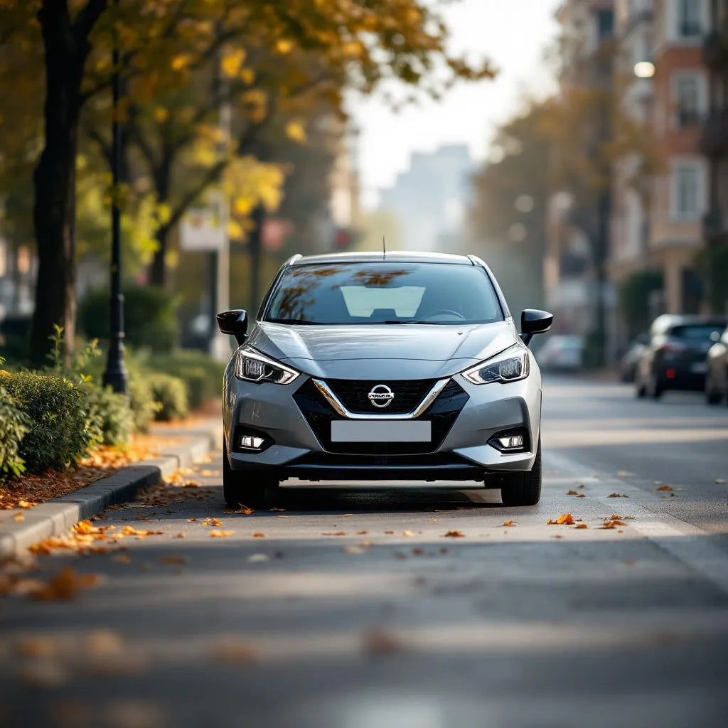 Nissan Micra K12 Diesel grise vue avant